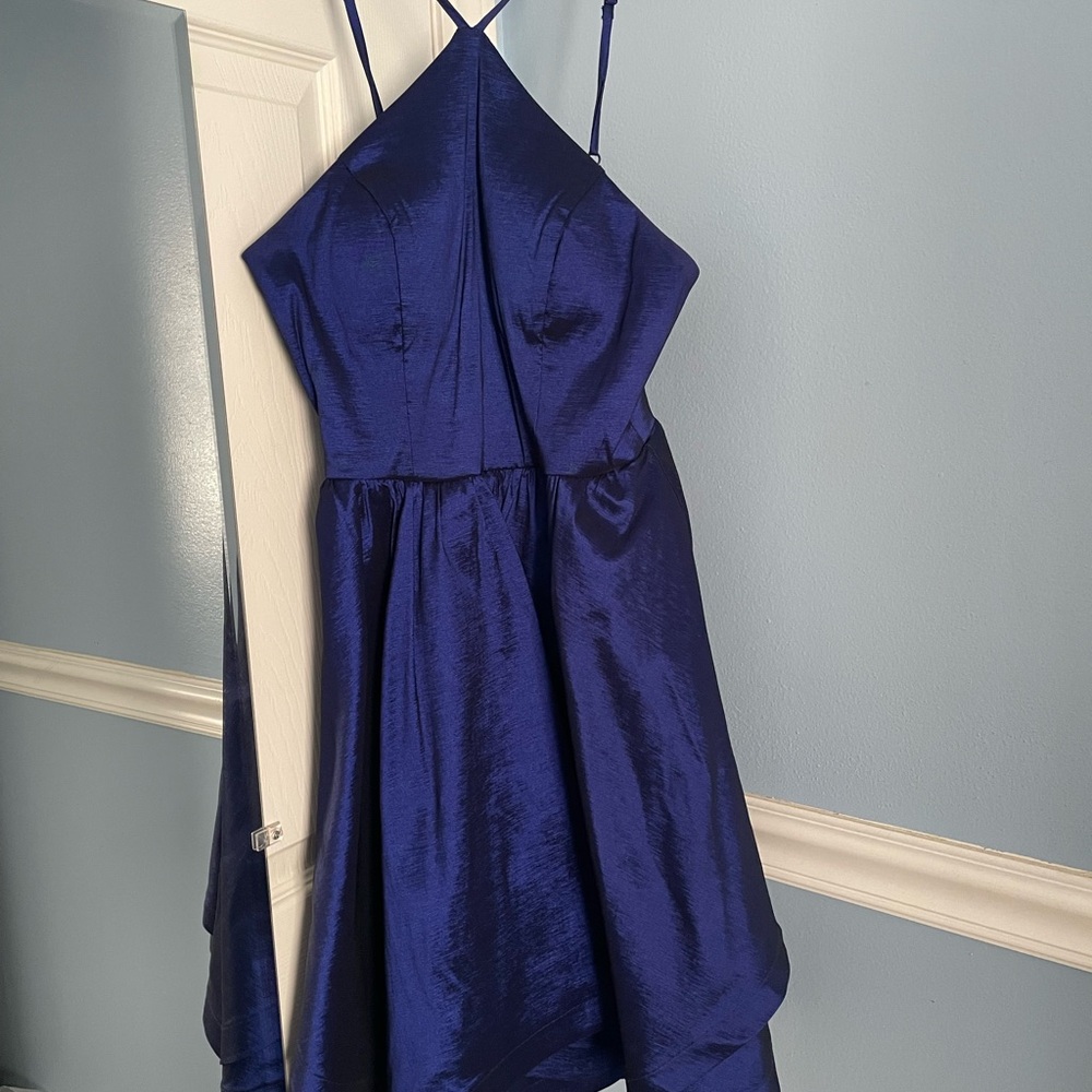 Elegant Blue Homecoming Dress